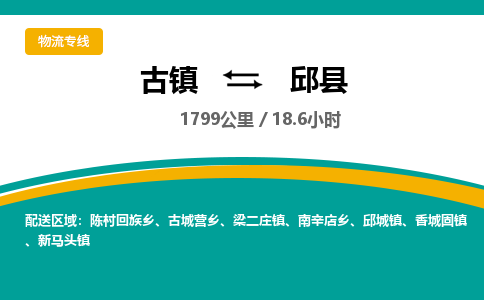 古镇到邱县物流专线公司|古镇到邱县专线|回程车运输
