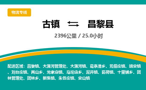 古镇到昌黎县物流专线公司|古镇到昌黎县专线|回程车运输