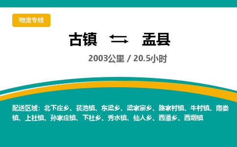 古镇到盂县物流专线公司|古镇到盂县专线|回程车运输