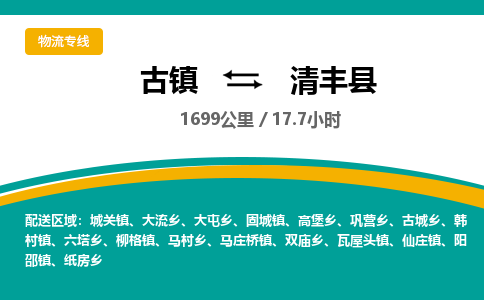 古镇到清丰县物流专线公司|古镇到清丰县专线|回程车运输