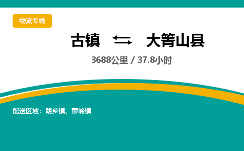 古镇到大箐山县物流专线公司|古镇到大箐山县专线|回程车运输