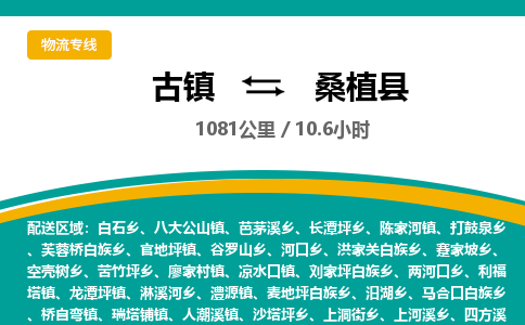 古镇到桑植县物流专线公司|古镇到桑植县专线|回程车运输
