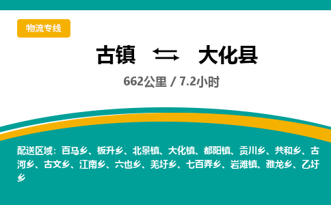 古镇到大化县物流专线公司|古镇到大化县专线|回程车运输