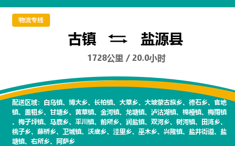 古镇到盐源县物流专线公司|古镇到盐源县专线|回程车运输