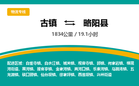 古镇到略阳县物流专线公司|古镇到略阳县专线|回程车运输