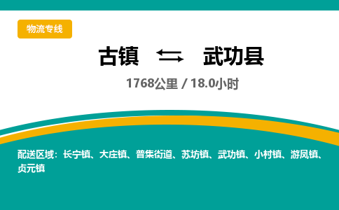 古镇到武功县物流专线公司|古镇到武功县专线|回程车运输