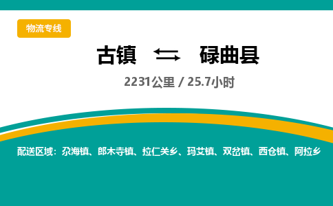 古镇到碌曲县物流专线公司|古镇到碌曲县专线|回程车运输